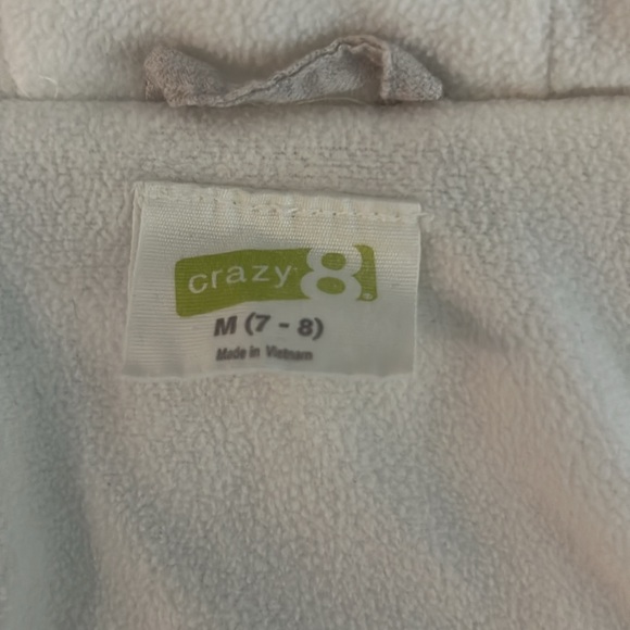Crazy 8 Girls Puffer Jacket Ivory SZ M (7-8) - Picture 4 of 5